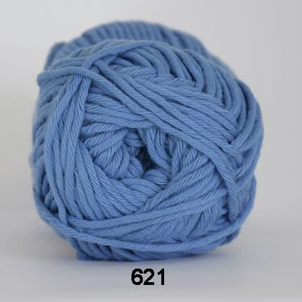 Cotton 8/8 Hjertegarn - fv 621 Blå