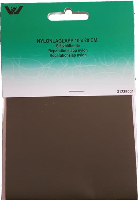 Reparationslapp Självhäftande Nylon 10 x 20 cm - Kaki Grön