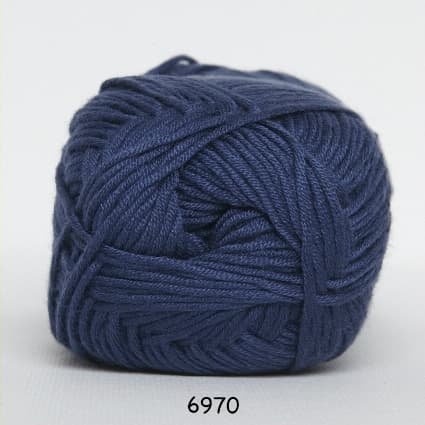 Hjertegarn Blend Bamboo -  fv 6970 Mörk Blå