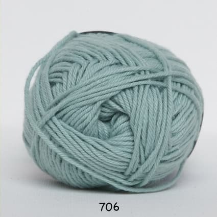 Cotton nr. 8 - Bomullsgarn - Virkgarn - fv 706 Pastel Grön