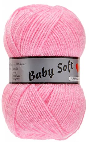 Baby Soft Garn Lammy -  Mjuk Baby Garn Fv 712 Rosa