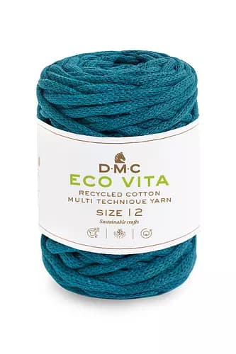 Garn DMC Eco Vita 12 250 G Fv 73 Petrolblå