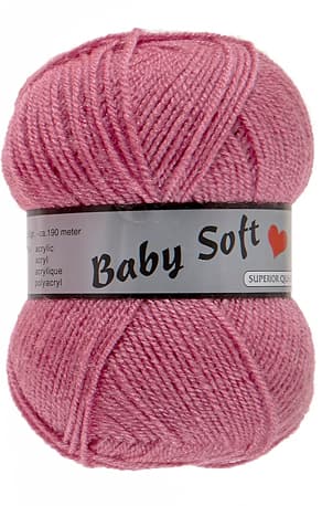 Baby Soft Garn Lammy -  Mjuk Baby Garn Fv 730 Gammal Rosa