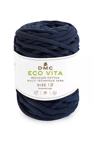 Garn DMC Eco Vita 12 250 G Fv 74 Mörk Blå