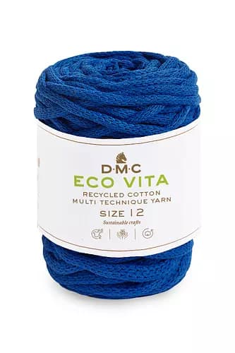 Garn DMC Eco Vita 12 250 G Fv 75 Kobolt Blå