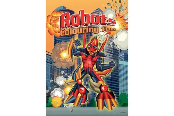 Målarbok - A4  Robots - 789824
