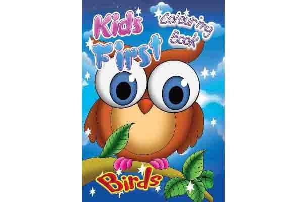 Målarbok - A4 Kids First Birds 789853