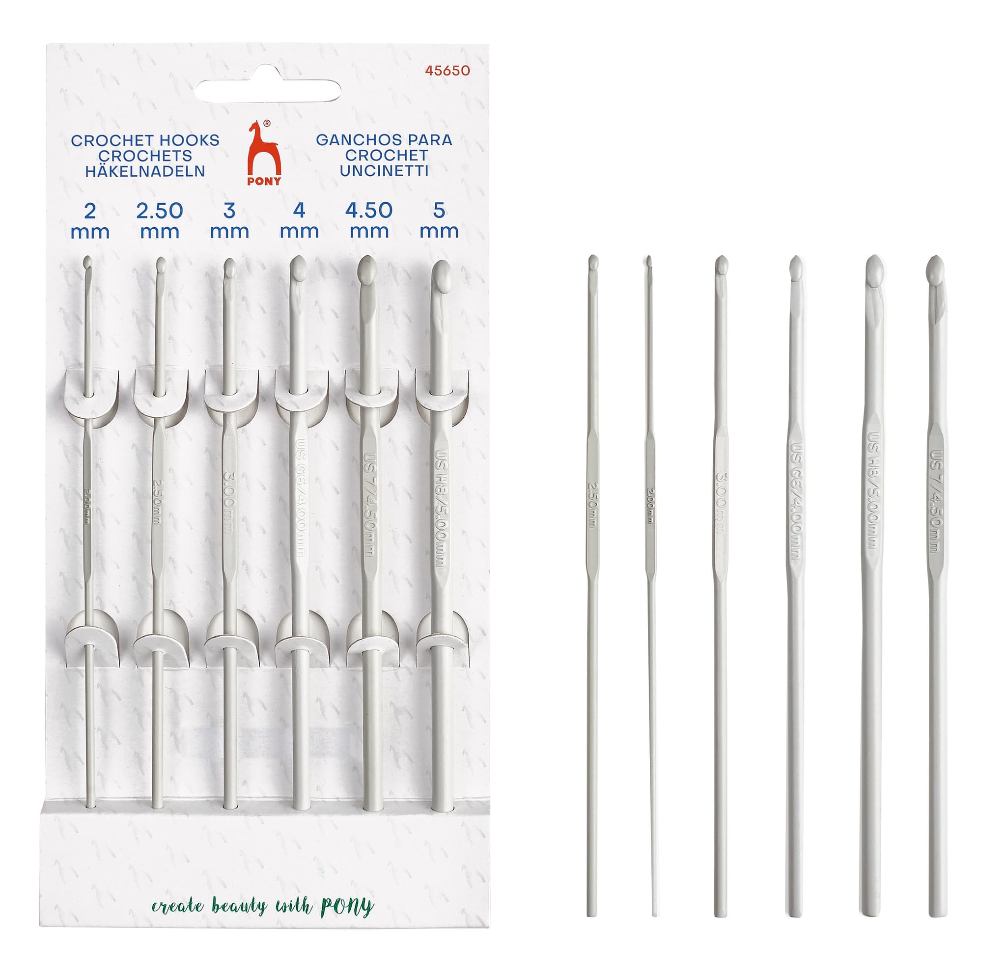 Virknålsset - Pony Virknål Aluminium 15 cm - 7936-0000