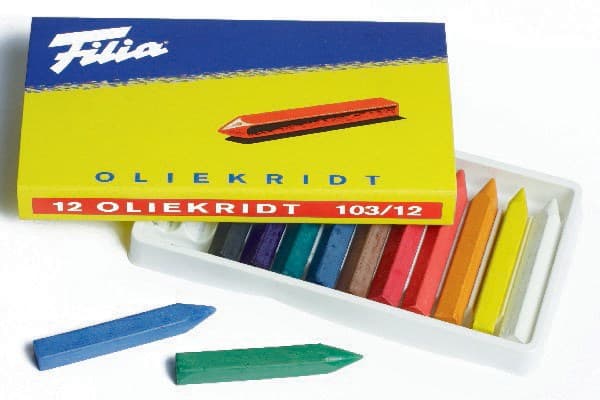 Filia oljekrit - Ass färger - 12 st