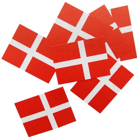 Strö flagga Danska 150 st