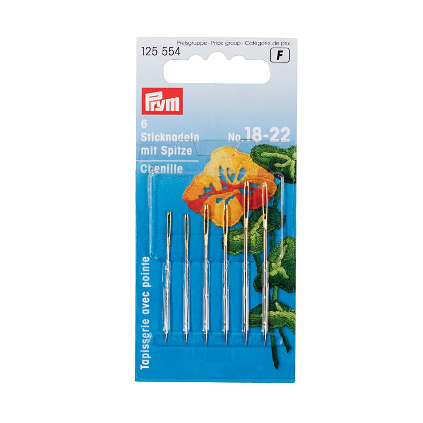 Stramajl nålar med spets nr 18-22 ASSORTERAD 125554