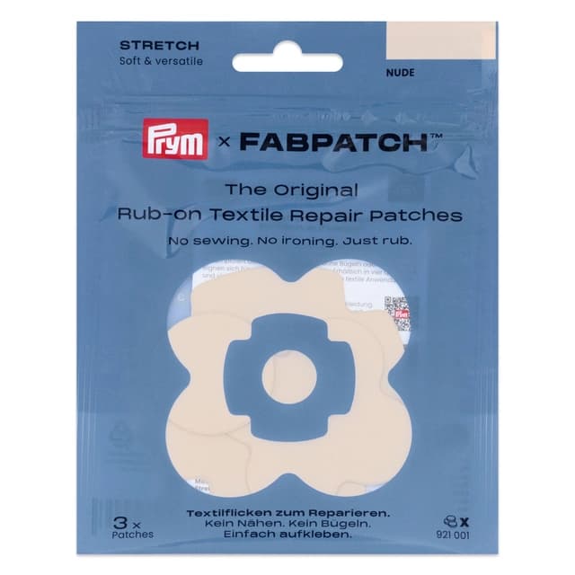 Reparationslapp textil Prym FabPatch Stretch hudfärgad 3 st.