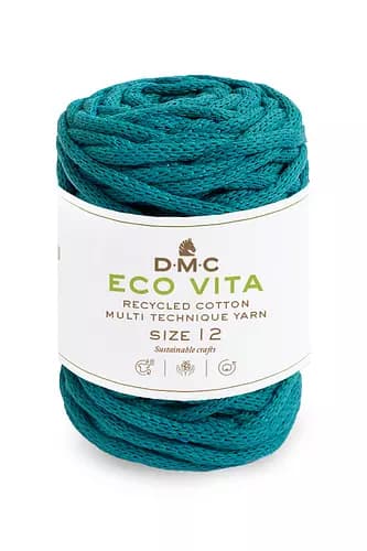 Garn DMC Eco Vita 12 250 G Fv 11 Petrol Grön