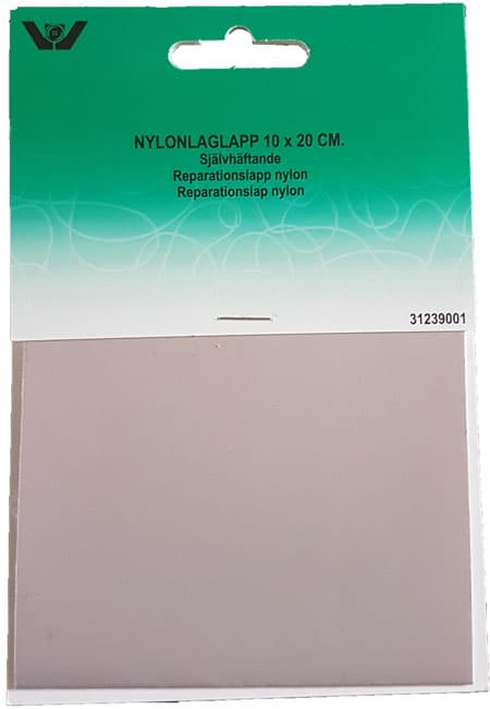 Reparationslapp Självhäftande Nylon 10 x 20 cm - Ljusgrå