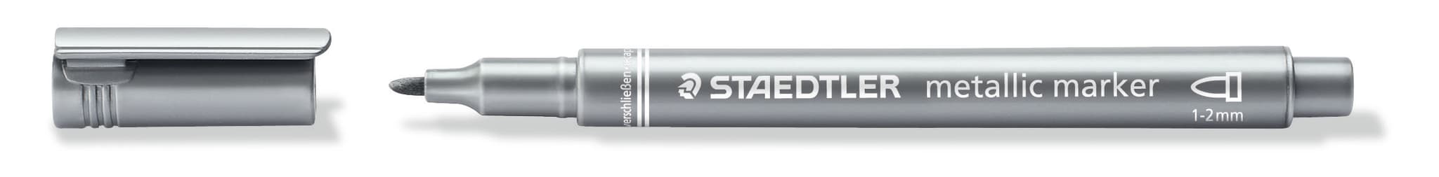 Staedtler markerar silver metalliskt