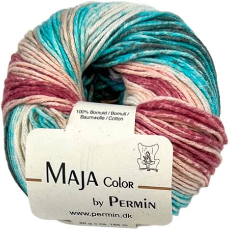 Maja Permin - Flerfarvet Bomullsgarn - 881343 Unicorn