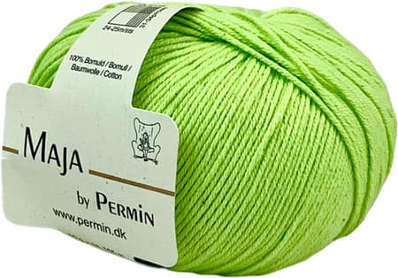 Maja Permin - 100% Bomullsgarn Fv 880369 Acid Lime