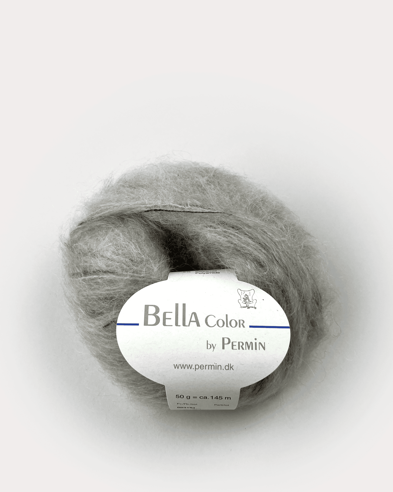 Bella Permin garn - Mohairgarn med ullgarn & polyamid - fv 883183 Color Beige