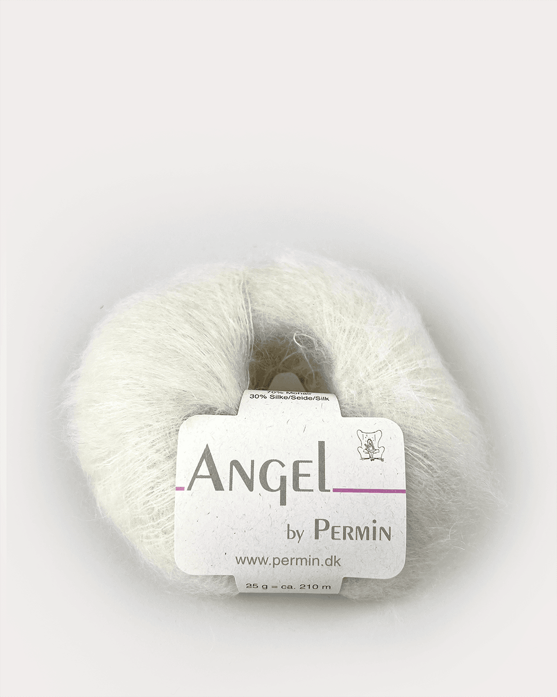 Angel Permin - Mohair och Sidengarn -  884102 Råvit