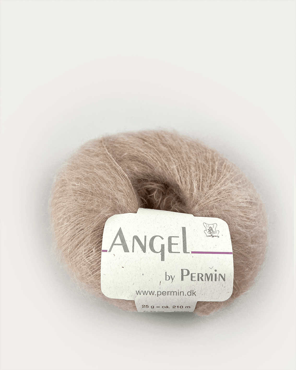 Angel Permin - Mohair och Sidengarn - fv 884131 Pastel Puder