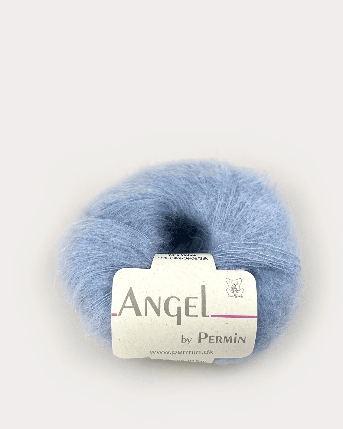 Angel Permin - Mohair och Sidengarn -  884181 Ljus Blå
