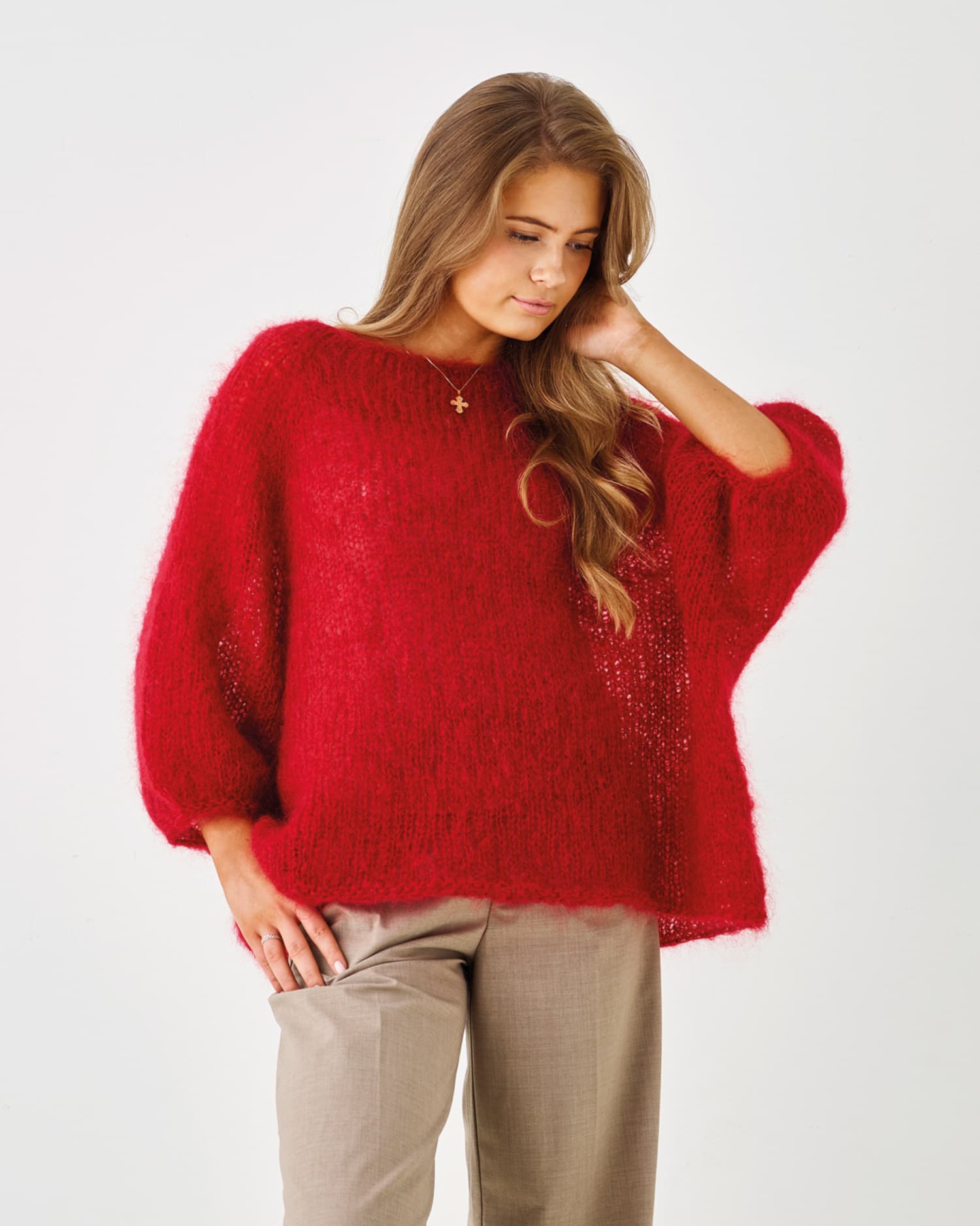 Bella stickmönster Oversized Raglanblus 893284 Bella stickmönster Oversized Raglan blus Mönster endast