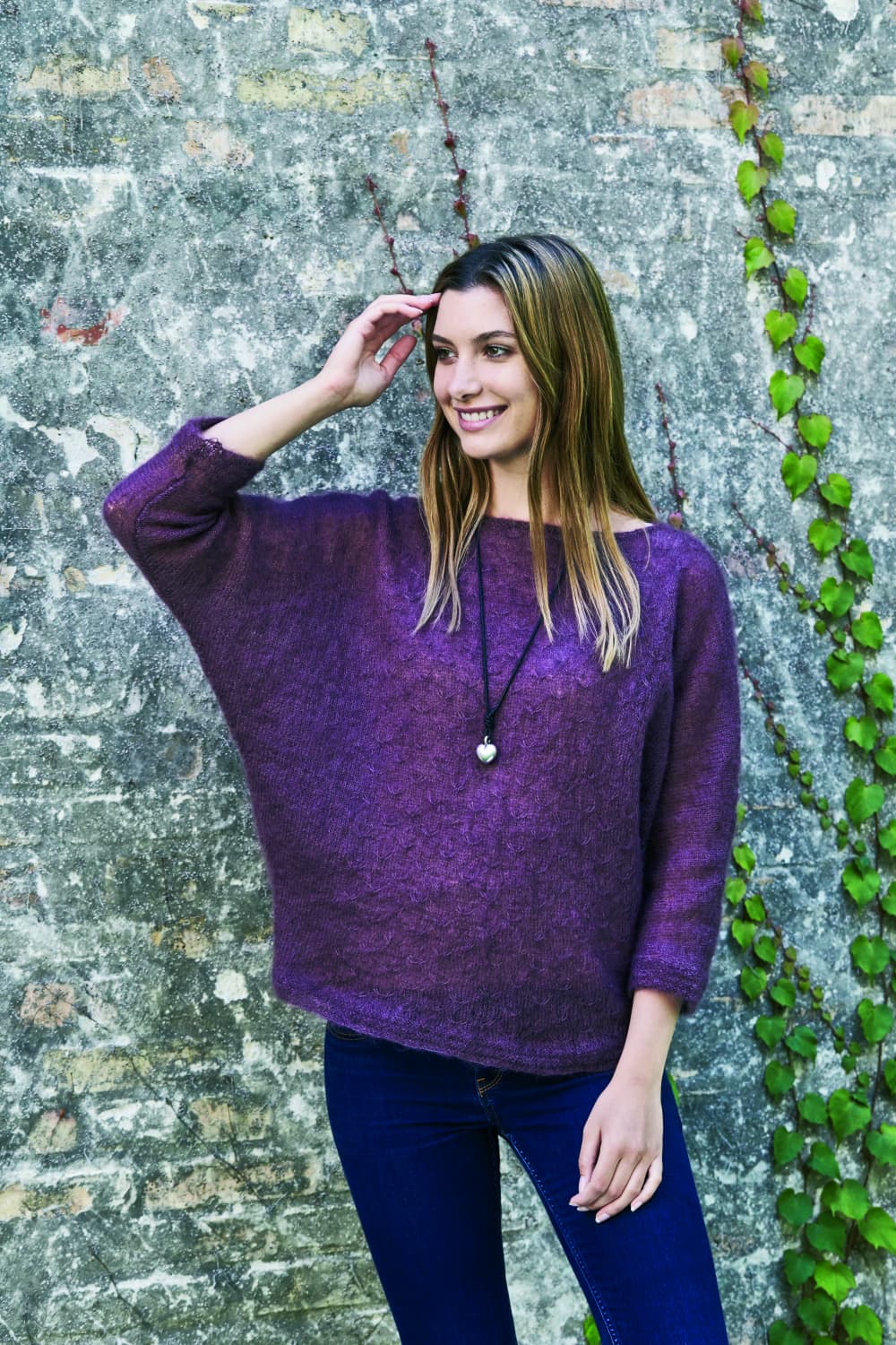Bluse m/mønster Angel garn 894178