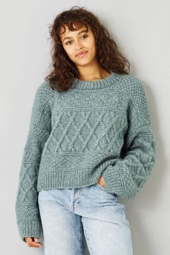 Alice Permin Stickmönster/stickpaket- ÖVERSIZE TRÖJA MED STRUKTUR- 8962105 8962105 - OVERSIZE TRÖJA MED STRUKTUR St S