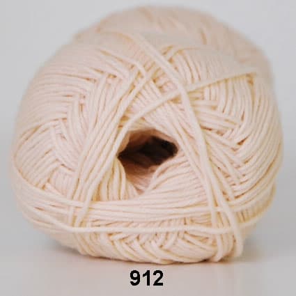 Cotton nr. 8- Bomullsgarn - Virkgarn -  fv 915 Hudfärg