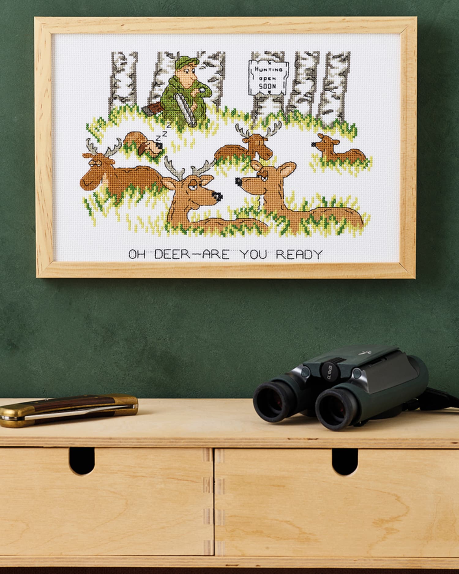 Permin Broderikit Med Jakten börjar 92-4336