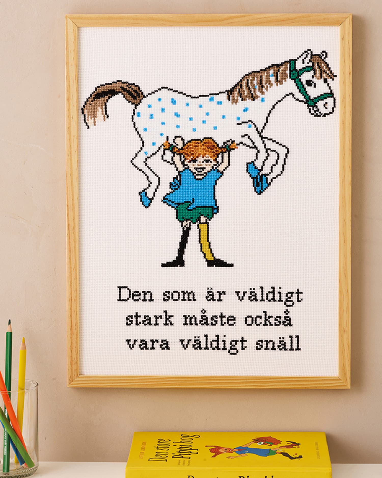 Broderikit Pippi Söt och stark Permin 92-4537