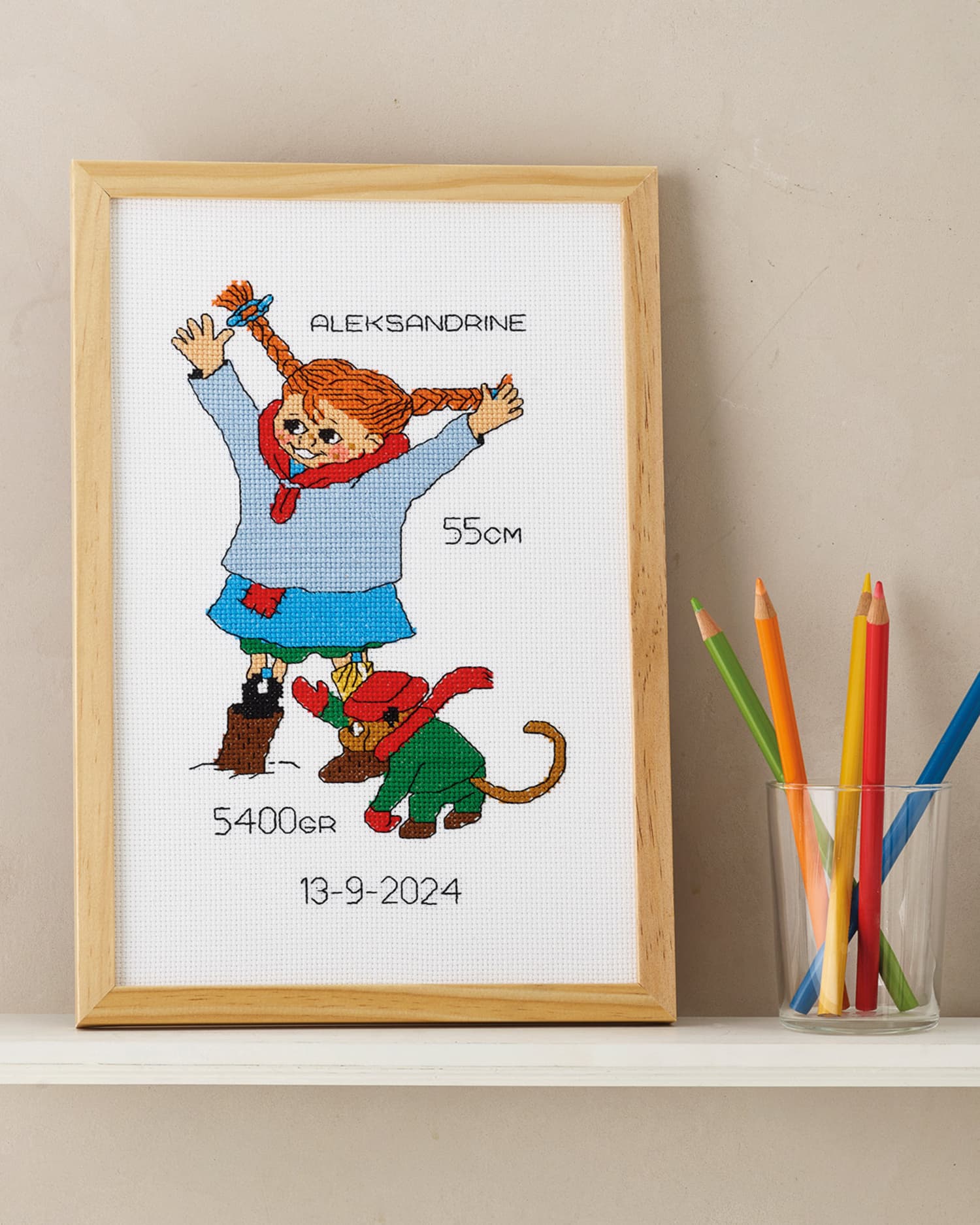 Broderikit Pippi i snön Permin 92-4597