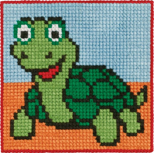 Permin Broderi - Signerad broderisats för barn med Turtle - 9364