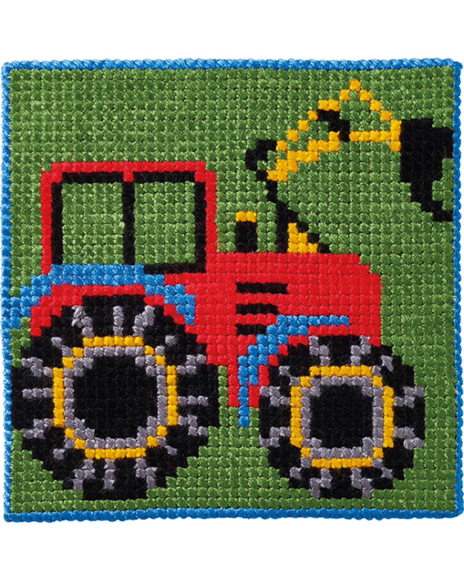 Permin Broderi - Förtryckt broderikit för barn med Röd Traktor 9414