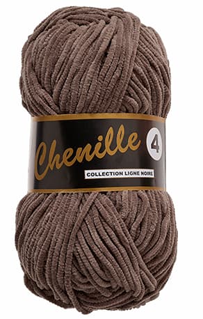 Lammy Chenille 4 50 GR Nallebjörn Garn - 0048 Brun