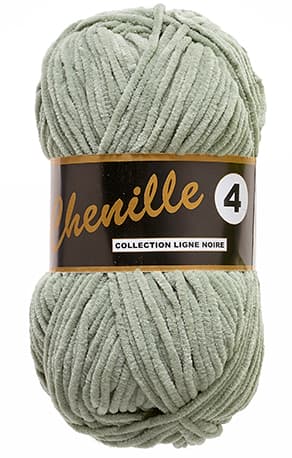 Lammy Chenille 4 50 GR Nallebjörn Garn - 0375 Pastel Grön