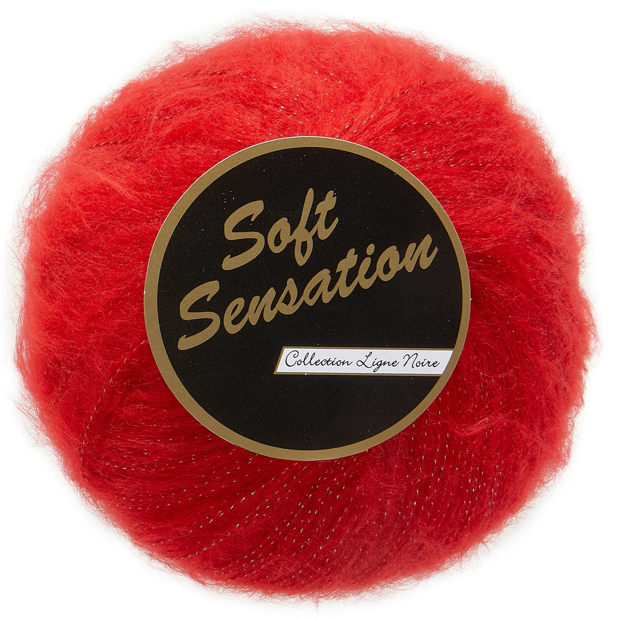 Lammy Soft Sensation Garn Med Lurex 25 Gram 0604 Röd