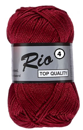 Rio 4 Merceriserad Bomull Lammy Yarn Fv 848