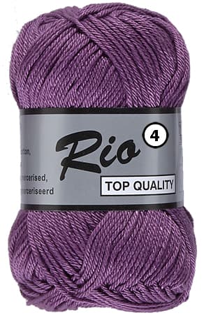 Rio 4 Merceriserad Bomull Lammy Yarn Fv 849