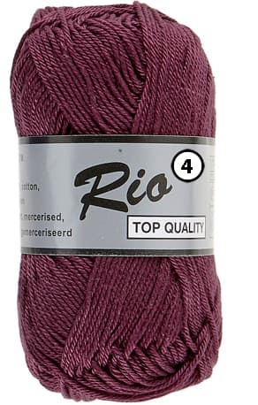 Rio 4 Merceriserad Bomull Lammy Yarn Fv 858