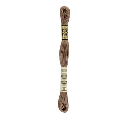 DMC Mouliné Spécial 25 Broderigarn- Färg 08 Läder