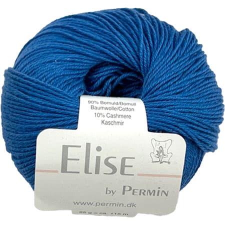 Permin Elise - Bomull/cashmere - Fv 881130 Royal Blue