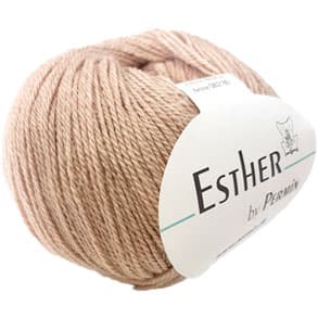 Permin Esther Garn - fv 883402 Ljus Pudder