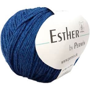 Permin Esther Garn  -  fv 883437 Blå