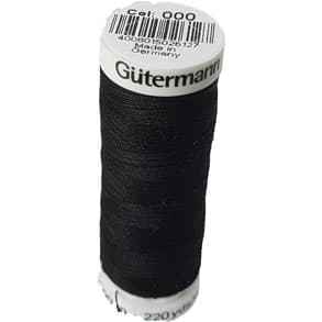Gütermann sytråd polyester 000 Svart - 200 m