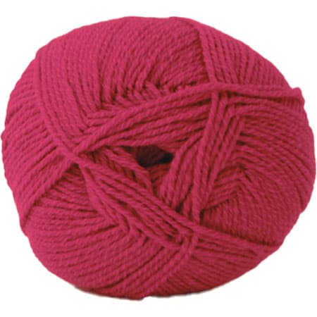 Hjertegarn Lana Cotton 212 - Bomullsgarn - Merino Garn -  1955 Mörk Pink