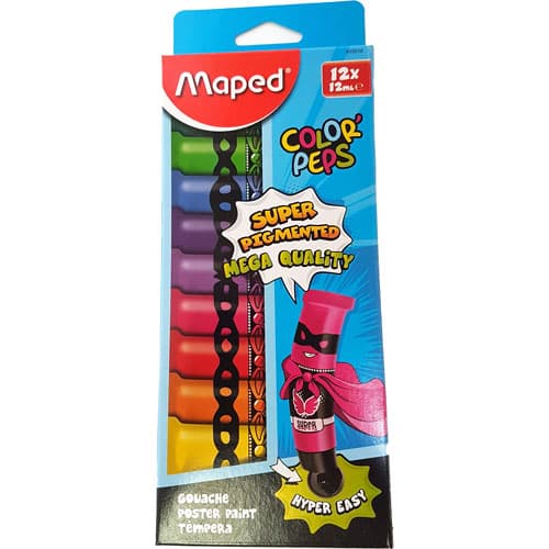 Affischmålning - Täckande färg i Tube 12 x 12 ML - 810510
