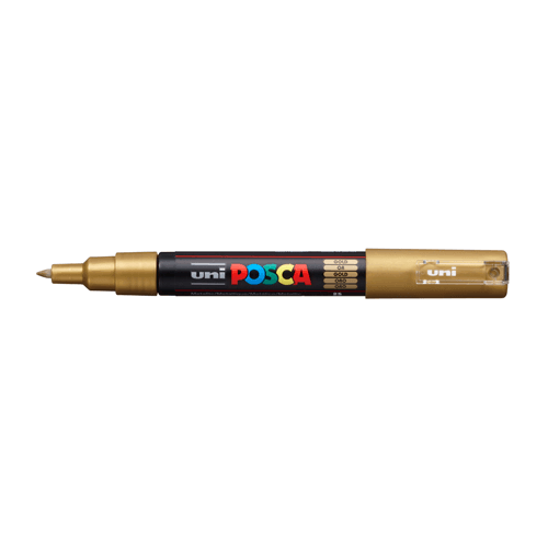 Posca PC-1M 0,7 - 1 mm guld - 25