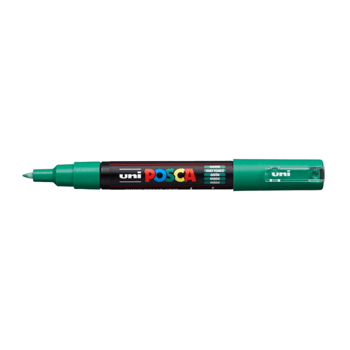 Posca PC-1M 0,7 - 1 mm Grön - 6