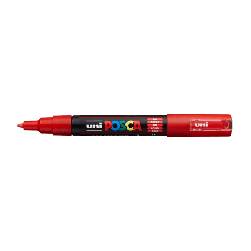 Posca PC-1M 0,7 - 1 mm Röd - 15